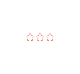 rating star icon. illustration for web and mobile design.