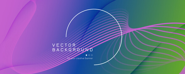 Flow Geometric Abstract. Color Futuristic Shape 