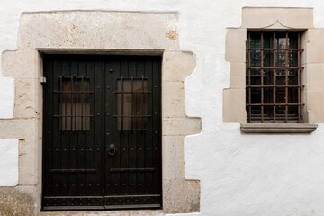 ancient door in a medieval town