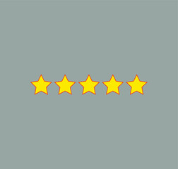 rating star icon. illustration for web and mobile design.