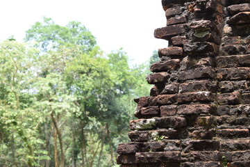Ruin at My Son ruins in Vietnam