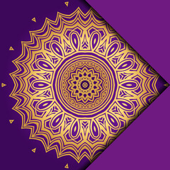Mandala background for book cover, invitation. Vector illustration