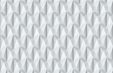 Light polygonal abstract seamless background. 3D render.