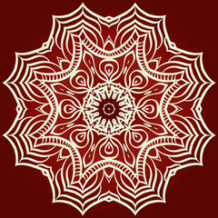 Decorative mandala flower ornament. pattern. vector. Tribal Ethnic Arabic, Indian, motif. for fashion design, wallpaper, invitation