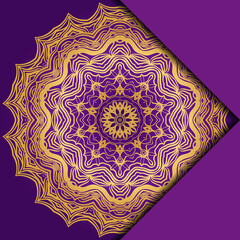 Mandala background for book cover, invitation. Vector illustration