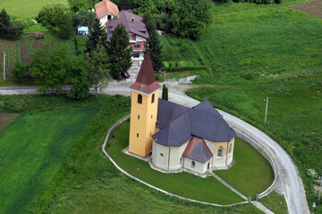 Holy Trinity Parish Church in Radoboj, Croatia