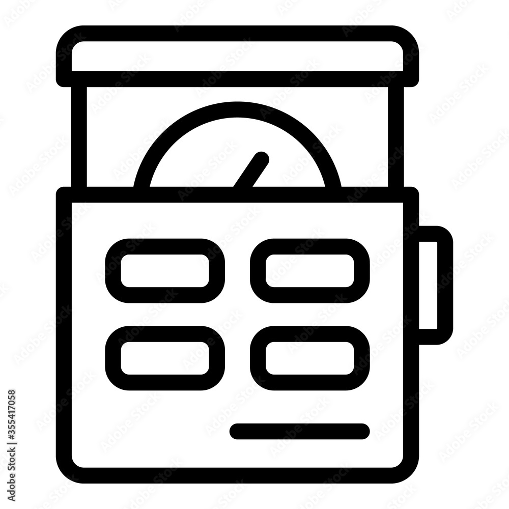 Poster digital radio communication icon. outline digital radio communication vector icon for web design iso