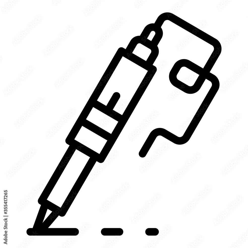 Poster solder device icon. outline solder device vector icon for web design isolated on white background