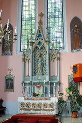 Altar of St. Valentine in the parish church of St. Anthony of Padua in Voloder, Croatia