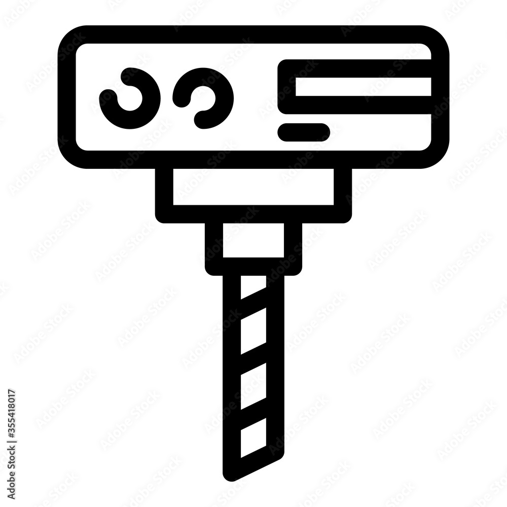 Poster grader milling machinery icon. outline grader milling machinery vector icon for web design isolated 