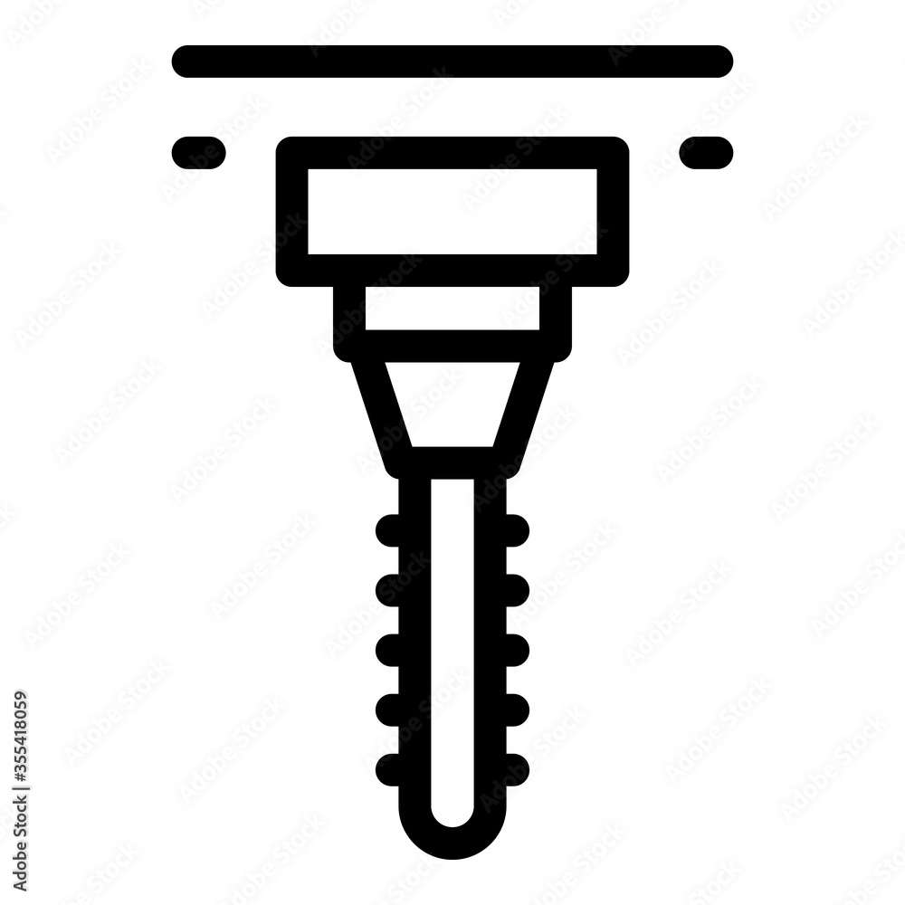 Aufkleber labor milling machine icon. outline labor milling machine vector icon for web design isolated on whi