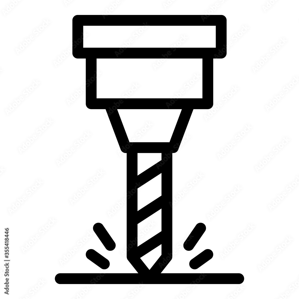 Poster engineer milling machine icon. outline engineer milling machine vector icon for web design isolated 