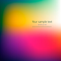Abstract Creative concept vector multicolored blurred background. 