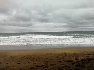 waves on the beach