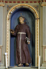 Altar of Saint Anthony of Padua at the Parish Church of Saint John the Baptist in Novo Cice, Croatia