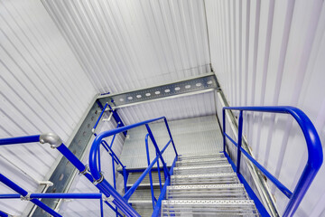 Interior of a modern warehouse ,clean and empty