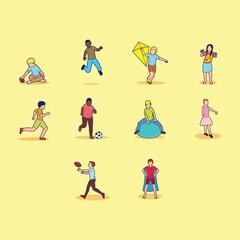 collection of children and activities