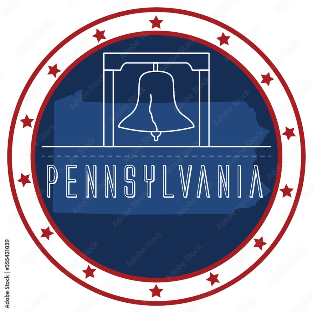 Poster pennsylvania sticker