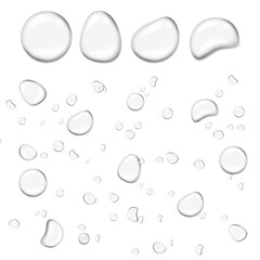 water drops isolated on white background-JPG VERSION, Water drops Large image