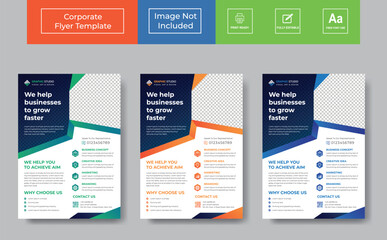 Corporate Flyer Design , Business Flyer Template vector design for Brochure, Annual Report, Magazine, Poster, Corporate Presentation, Portfolio, Flyer, layout leaflet promotion marketing flyer