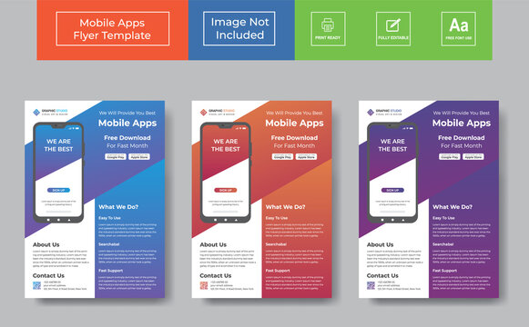 Mobile App Flyer Design