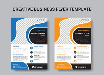 Corporate Flyer Design , Business Flyer Template vector design for Brochure, Annual Report, Magazine, Poster, Corporate Presentation, Portfolio, Flyer, layout leaflet promotion marketing flyer