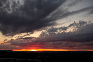 A cloudy sunset