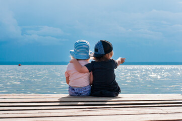 Children on the pier