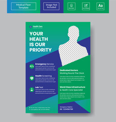 Medical Flyer Template Design, Medical Healthcare Flyer Template | Poster, Brochure for Medical