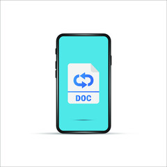 mobile document icon vector sign symbol