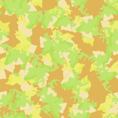 Swamp camouflage of various shades of brown, green and yellow colors