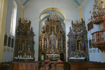 Fototapeta na wymiar Saint Catherine of Alexandria Church in Krapina, Croatia