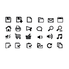 vector web icons on the white background