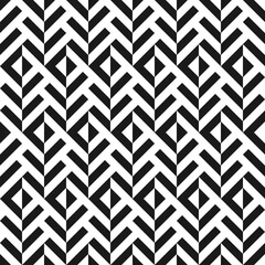 Seamless abstract pattern. Geometric ornament with elements of leaf.