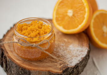 orange body scrub