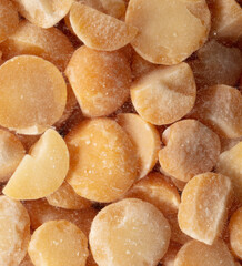 Close up of yellow dry peas as a background.