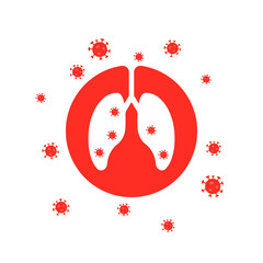 dangerous coronavirus infected lungs