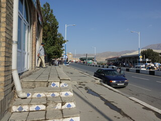 Streets and houses of Panjakent. Tajikistan.
