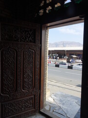 Streets and houses of Panjakent. Tajikistan.