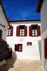 View of the house of the Greek writer Alexandros Papadiamantis in Skiathos island, Greece, May 6 2012.