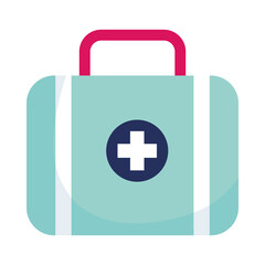 Isolated medical kit vector design