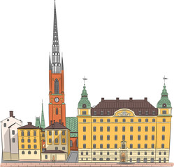 Stockholm. Gamla Stan Island.