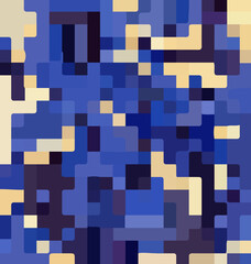 colored background image abstract ornament blue and beige pixels