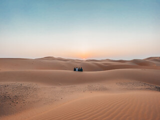 Fototapeta na wymiar Sunset in the Desert