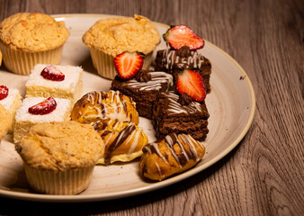 Assorted cake tray - homemade sweets