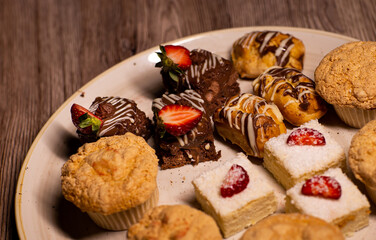 Assorted cake tray - homemade sweets