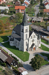 Fototapeta na wymiar Parish Church of St. Martin in Dugo Selo, Croatia