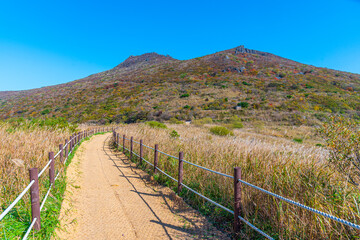 Hiking path leading to the top of Mudeungsan mountain near Gwangju, Republic of Korea