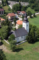 Fototapeta na wymiar Parish Church of St. Peter in Sveti Petar Mreznicki, Croatia