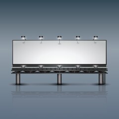 Obraz premium blank advertising billboard